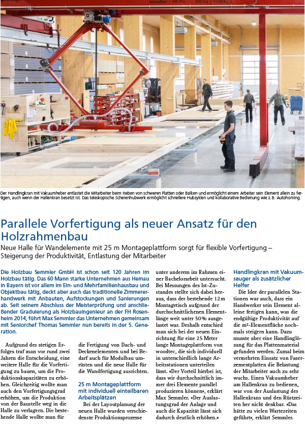 Holzbau Semmler in der neuen quadriga!
