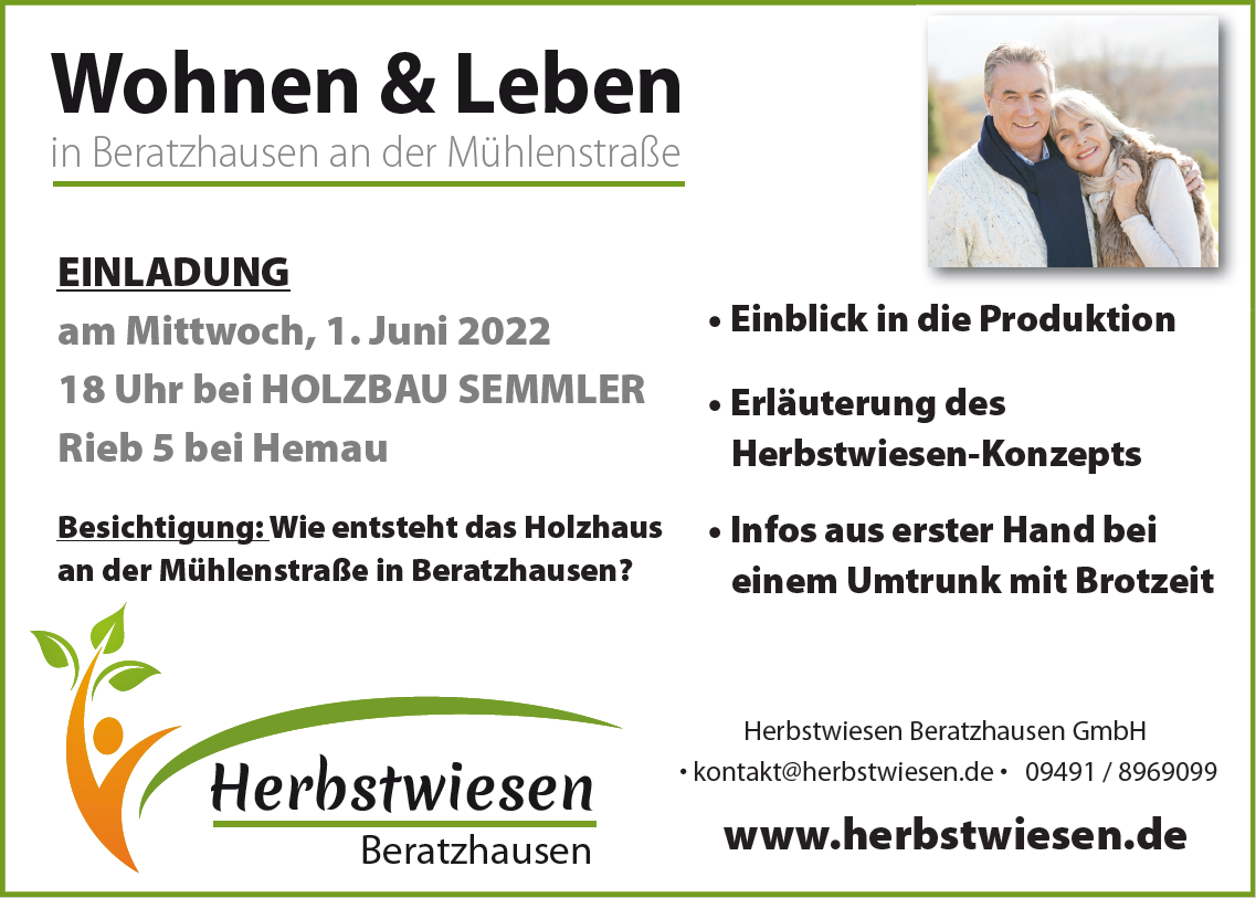 Wohnen & Leben in Beratzhausen an der Mühlenstraße