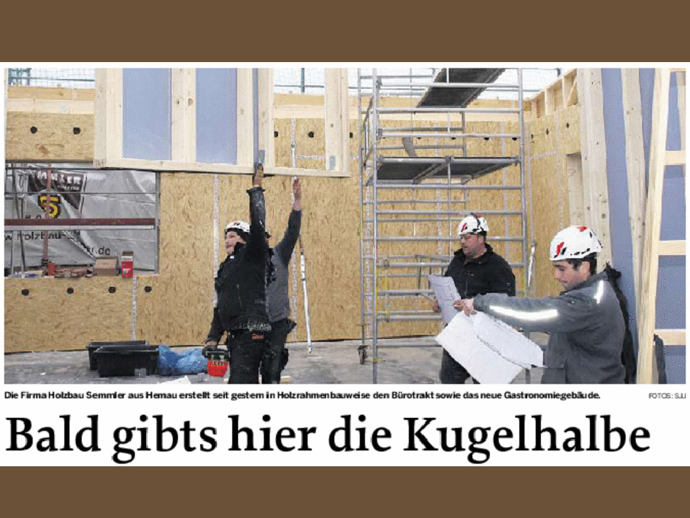 &quot;Bald wird die erste Kugelhalbe ausgeschenkt&quot;