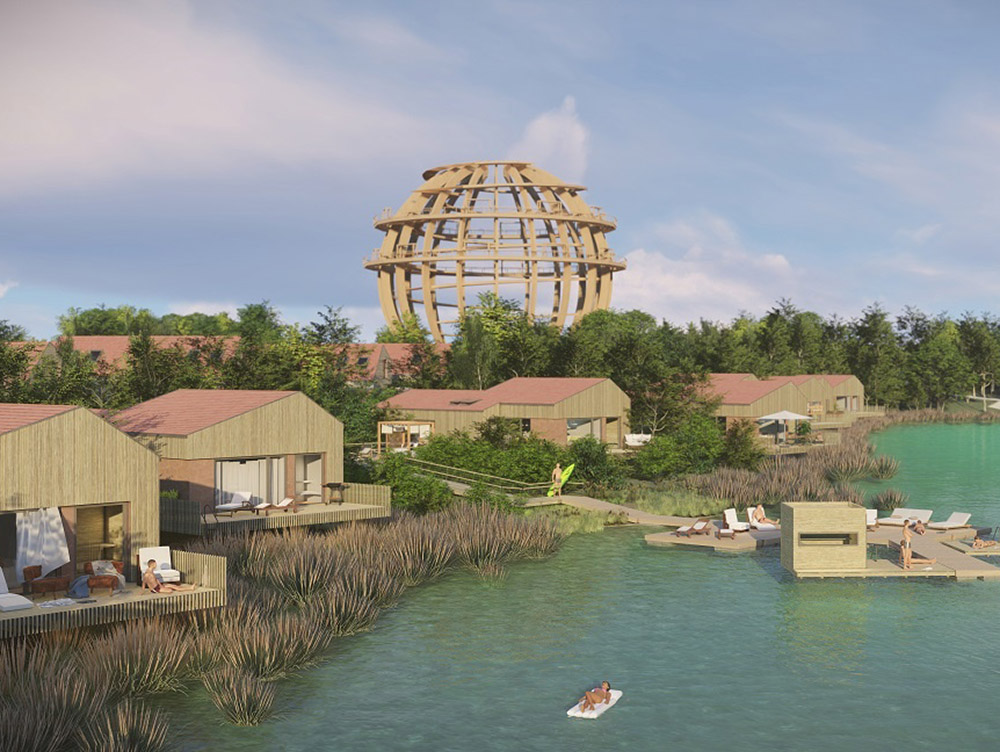 Holzbau Semmler baut Ferienhäuser am Steinberger See